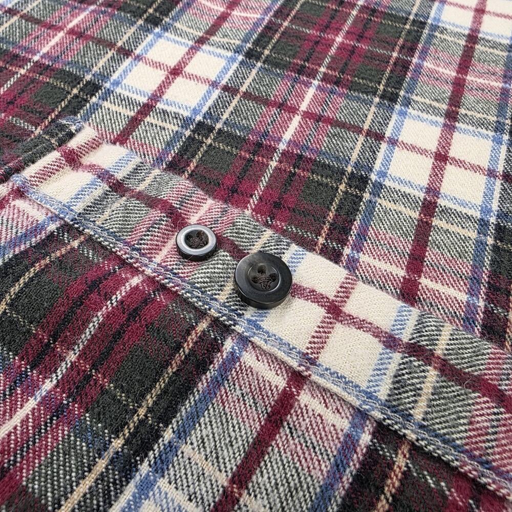 Vintage LL Bean Shirt Mens XXL Red Green Plaid Cotton Flannel Button Down Canada - Picture 15 of 15